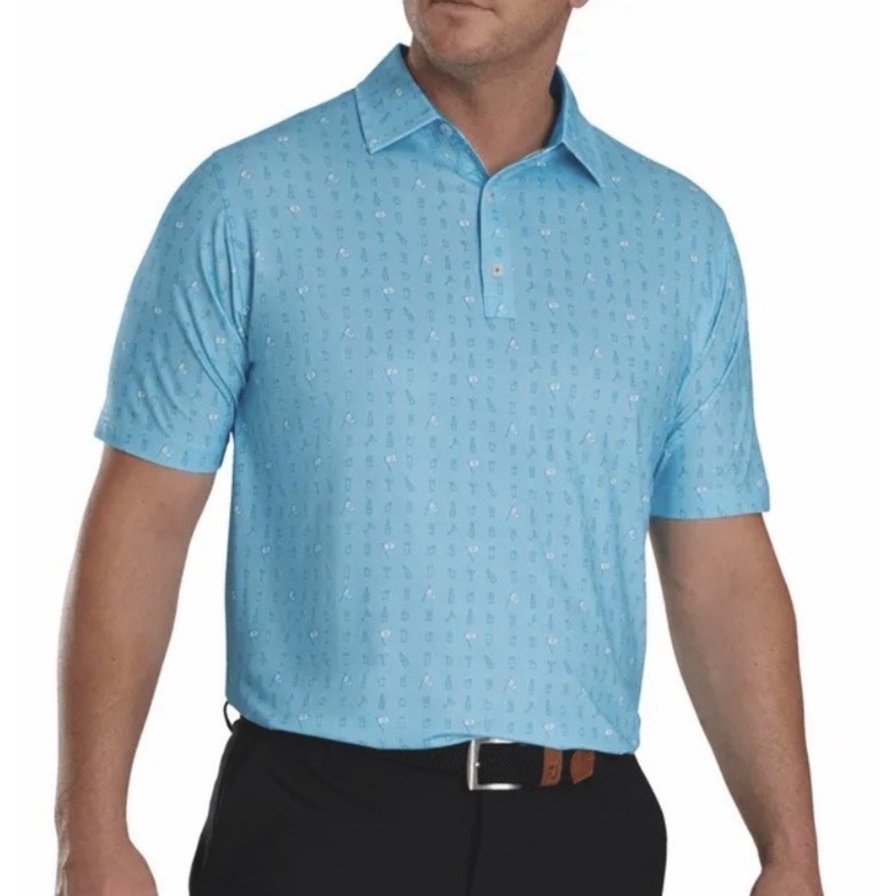FootJoy Previous Season Apparel Style The 19th Hole Lisle Self Collar Polo Large